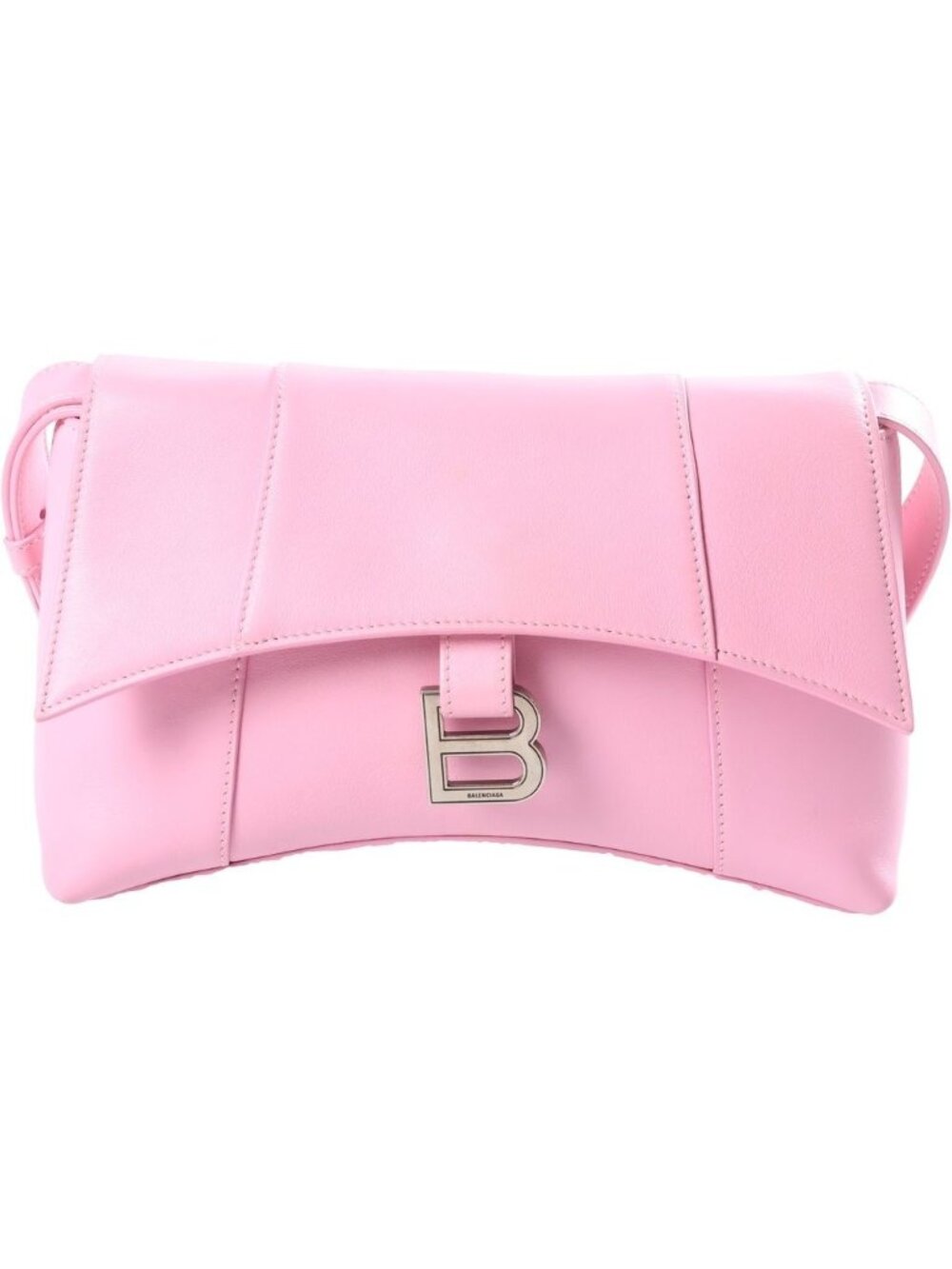 Balenciaga Downtown XS Shoulder Bag Pink Leather Silver